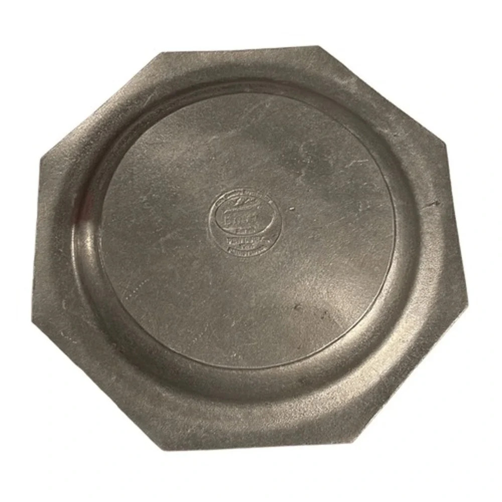 Vintage Pewtarex York Pennsylvania Plater‎ Plate Octagon Silver Size 11